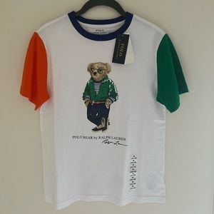 Brand new Polo Bear Boys Tee size M (10-12) tags attached with authentic QR code